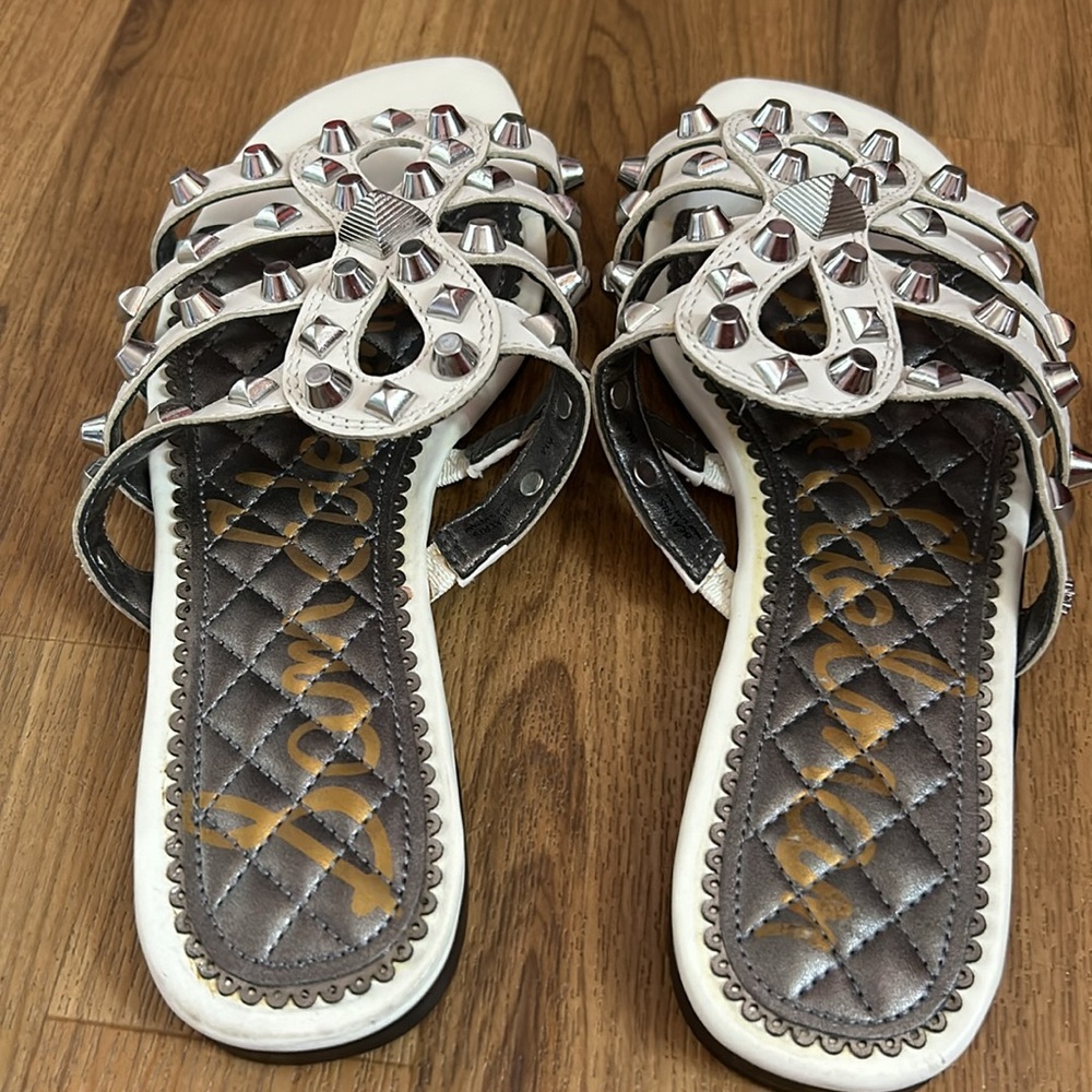 Super cute studded sandals like new - Picture 2 of 5